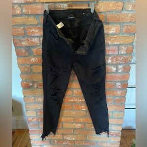 AE black ripped jeans